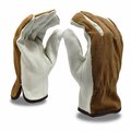 Cordova Driver, Cowhide, Select, Split/Grain, Kevlar Sewn Gloves, XL, 12PK 8234XL